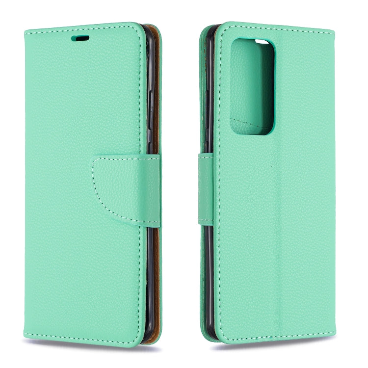 For Huawei P40 Pro Litchi Texture Pure Color Horizontal Flip PU Leather Case with Holder & Card Slots & Wallet & Lanyard