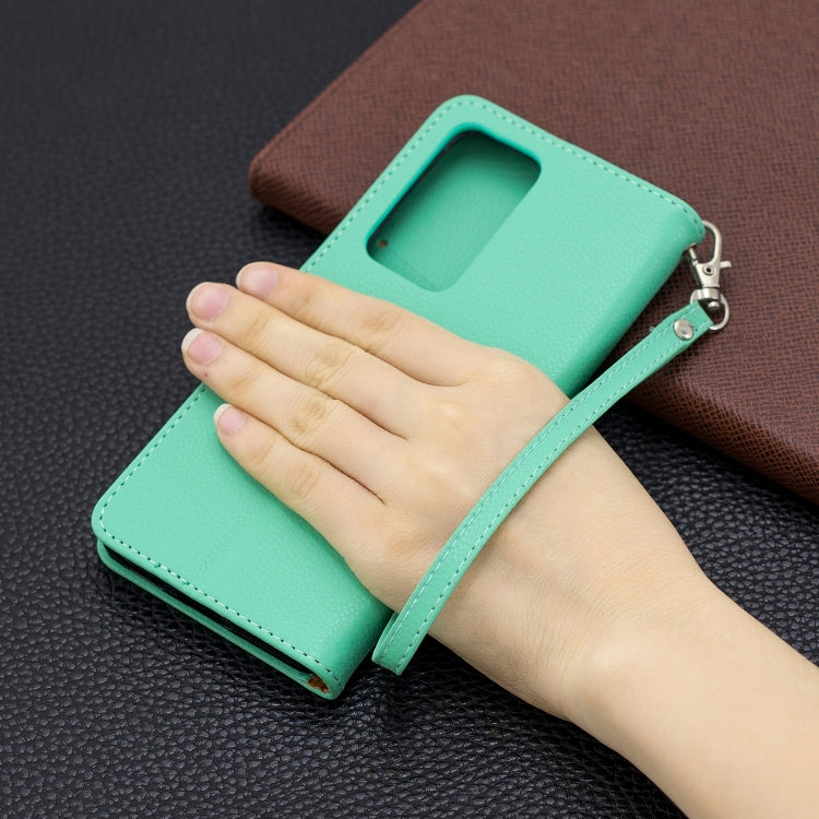 For Huawei P40 Pro Litchi Texture Pure Color Horizontal Flip PU Leather Case with Holder & Card Slots & Wallet & Lanyard
