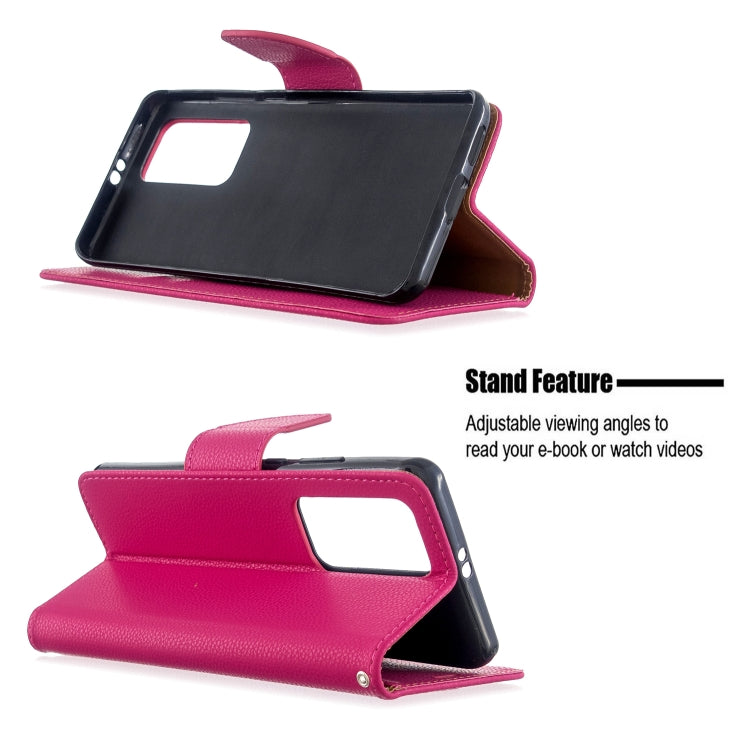 For Huawei P40 Pro Litchi Texture Pure Color Horizontal Flip PU Leather Case with Holder & Card Slots & Wallet & Lanyard