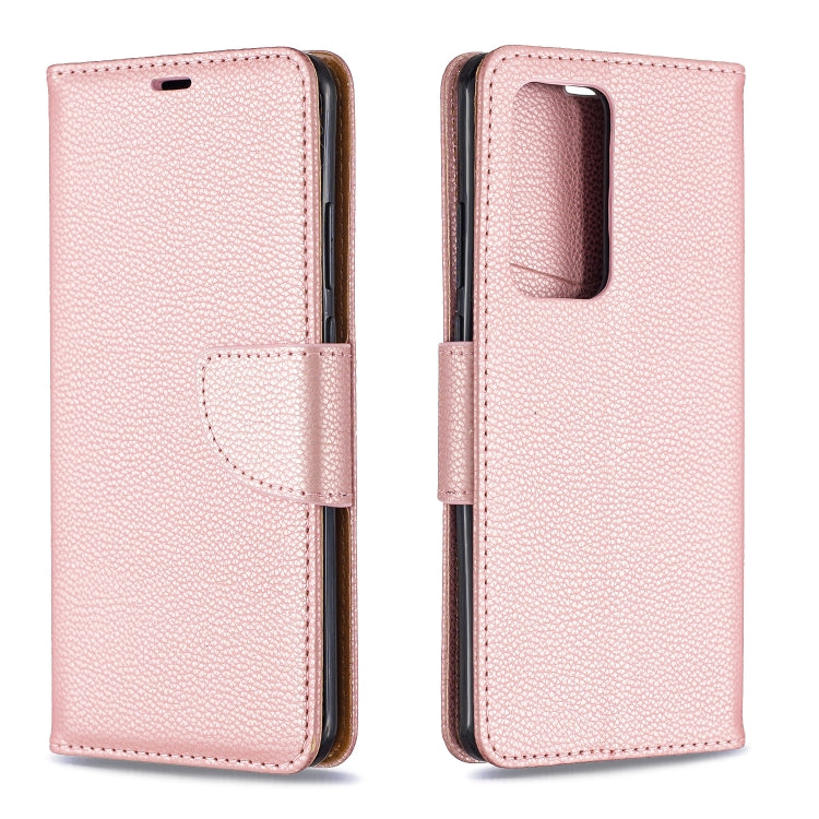 For Huawei P40 Pro Litchi Texture Pure Color Horizontal Flip PU Leather Case with Holder & Card Slots & Wallet & Lanyard
