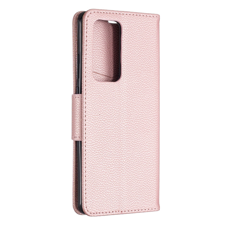 For Huawei P40 Pro Litchi Texture Pure Color Horizontal Flip PU Leather Case with Holder & Card Slots & Wallet & Lanyard