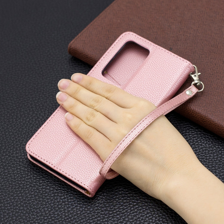 For Huawei P40 Pro Litchi Texture Pure Color Horizontal Flip PU Leather Case with Holder & Card Slots & Wallet & Lanyard