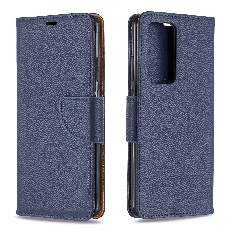 For Huawei P40 Pro Litchi Texture Pure Color Horizontal Flip PU Leather Case with Holder & Card Slots & Wallet & Lanyard