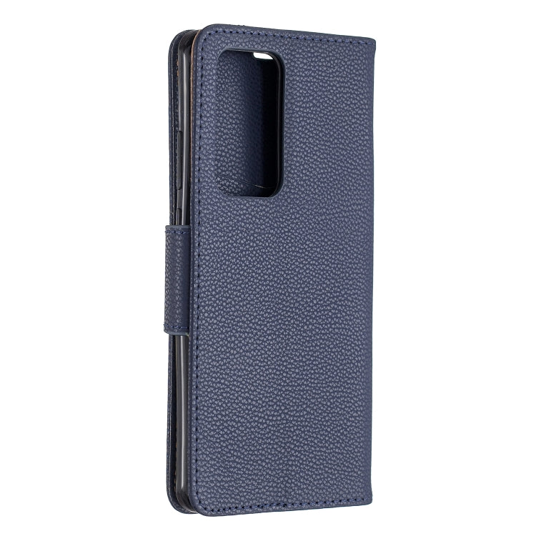 For Huawei P40 Pro Litchi Texture Pure Color Horizontal Flip PU Leather Case with Holder & Card Slots & Wallet & Lanyard