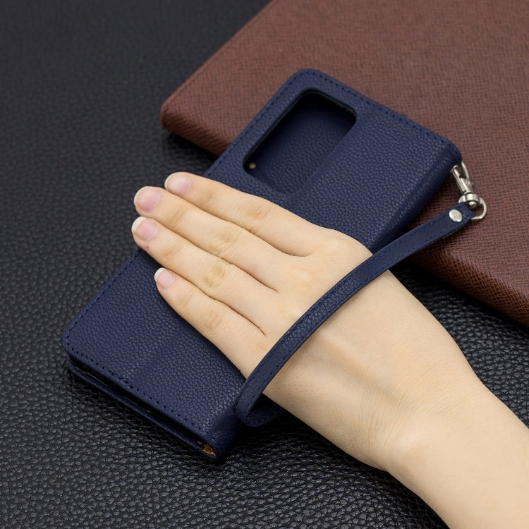 For Huawei P40 Pro Litchi Texture Pure Color Horizontal Flip PU Leather Case with Holder & Card Slots & Wallet & Lanyard