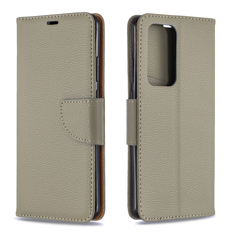 For Huawei P40 Pro Litchi Texture Pure Color Horizontal Flip PU Leather Case with Holder & Card Slots & Wallet & Lanyard
