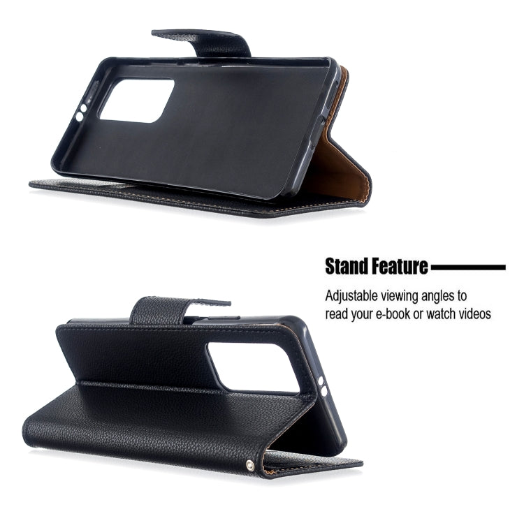 For Huawei P40 Pro Litchi Texture Pure Color Horizontal Flip PU Leather Case with Holder & Card Slots & Wallet & Lanyard