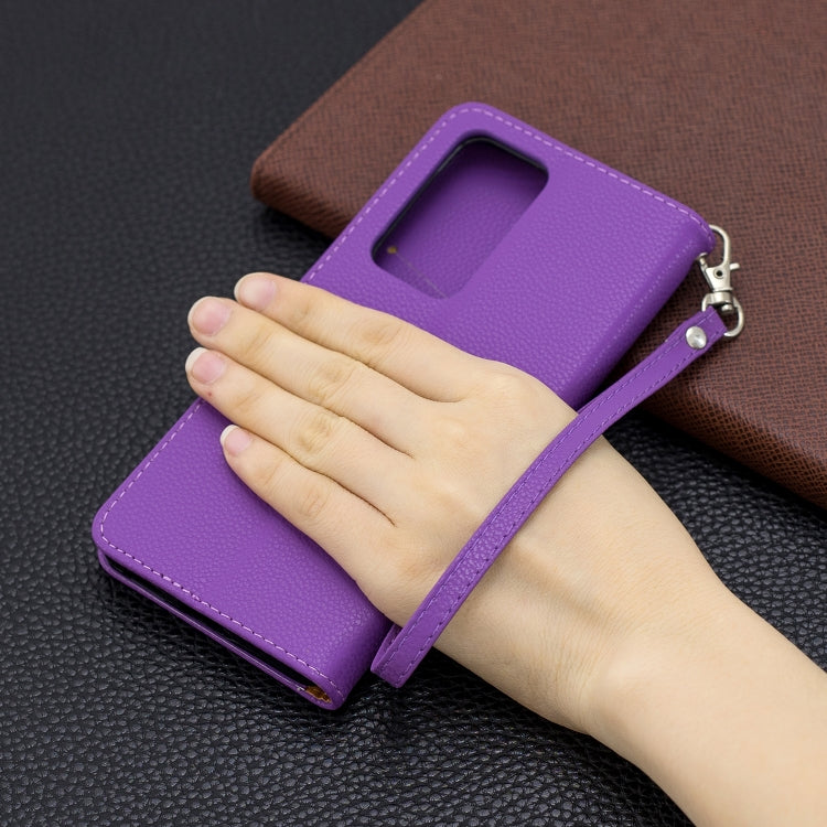 For Huawei P40 Pro Litchi Texture Pure Color Horizontal Flip PU Leather Case with Holder & Card Slots & Wallet & Lanyard