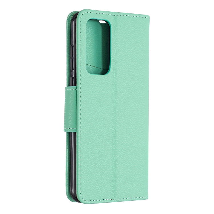 For Huawei P40 Litchi Texture Pure Color Horizontal Flip PU Leather Case with Holder & Card Slots & Wallet & Lanyard