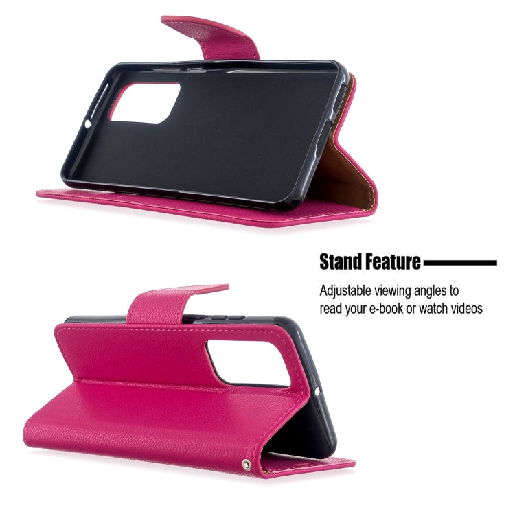 For Huawei P40 Litchi Texture Pure Color Horizontal Flip PU Leather Case with Holder & Card Slots & Wallet & Lanyard