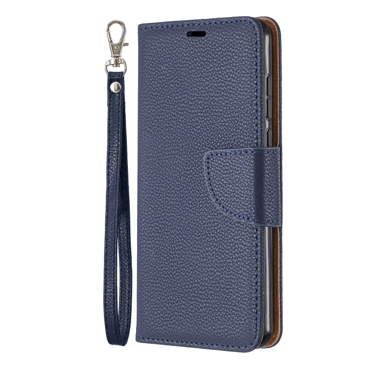 For Huawei P40 Litchi Texture Pure Color Horizontal Flip PU Leather Case with Holder & Card Slots & Wallet & Lanyard