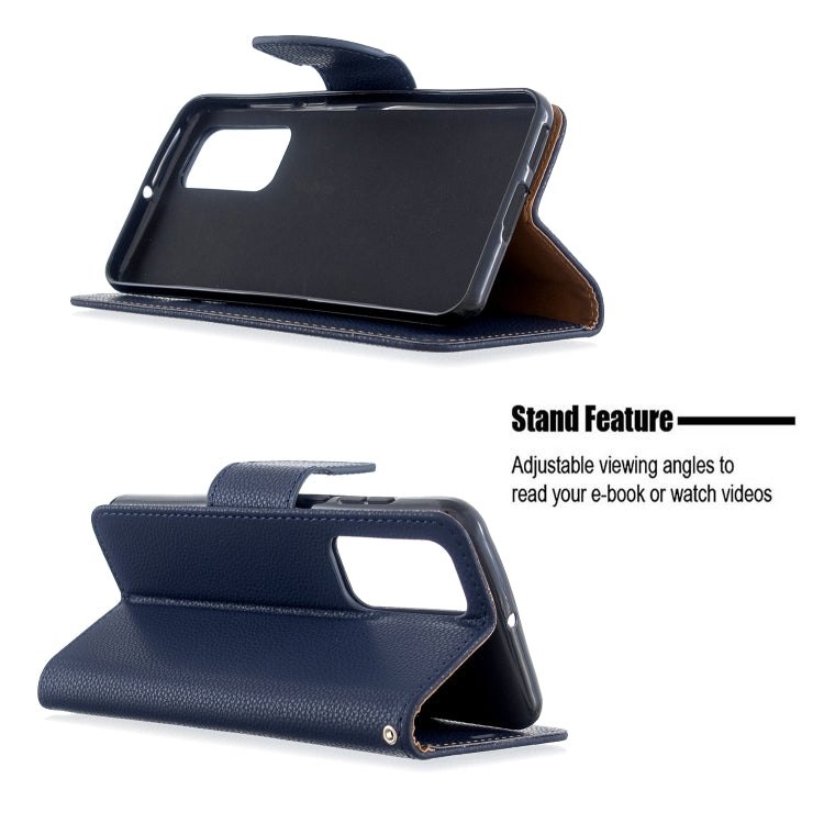 For Huawei P40 Litchi Texture Pure Color Horizontal Flip PU Leather Case with Holder & Card Slots & Wallet & Lanyard