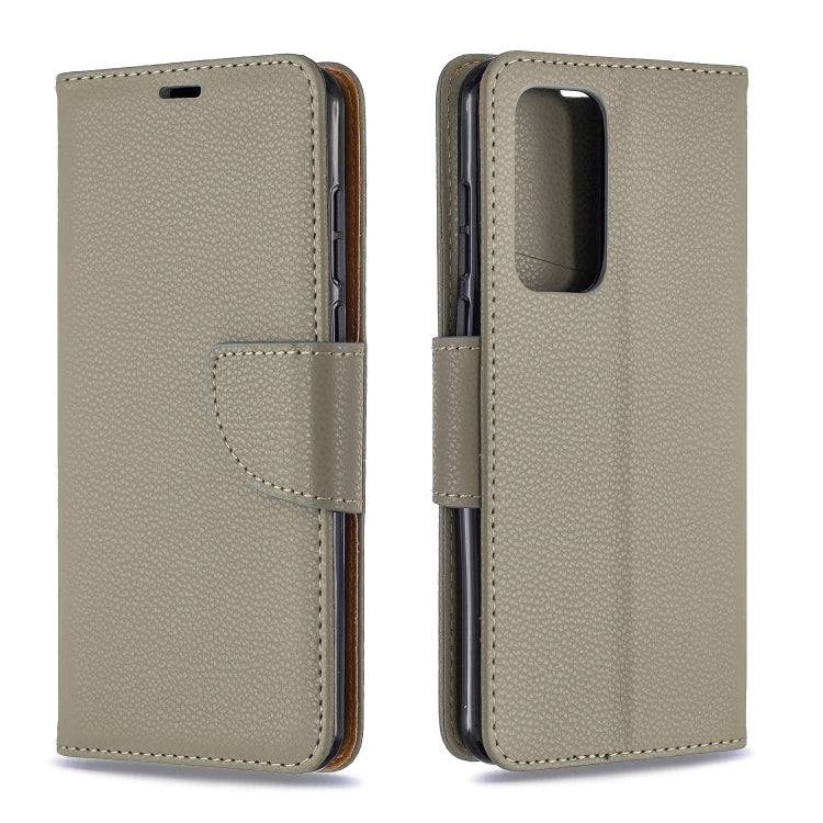 For Huawei P40 Litchi Texture Pure Color Horizontal Flip PU Leather Case with Holder & Card Slots & Wallet & Lanyard