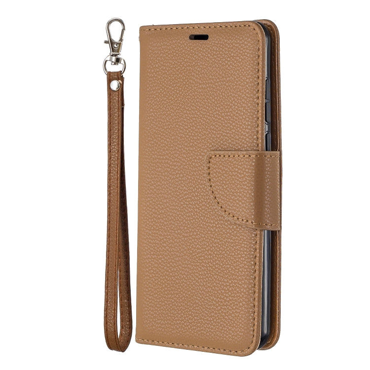 For Huawei P40 Litchi Texture Pure Color Horizontal Flip PU Leather Case with Holder & Card Slots & Wallet & Lanyard