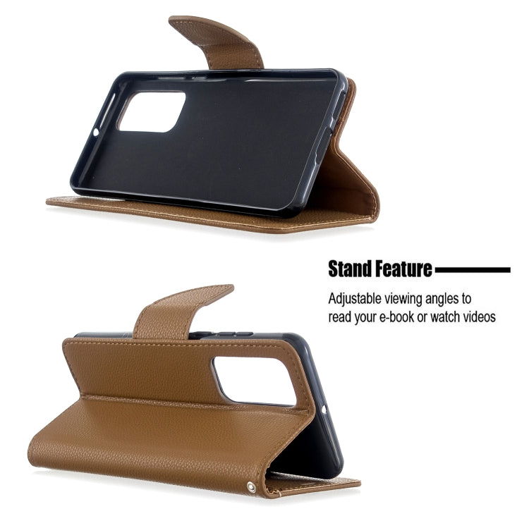 For Huawei P40 Litchi Texture Pure Color Horizontal Flip PU Leather Case with Holder & Card Slots & Wallet & Lanyard