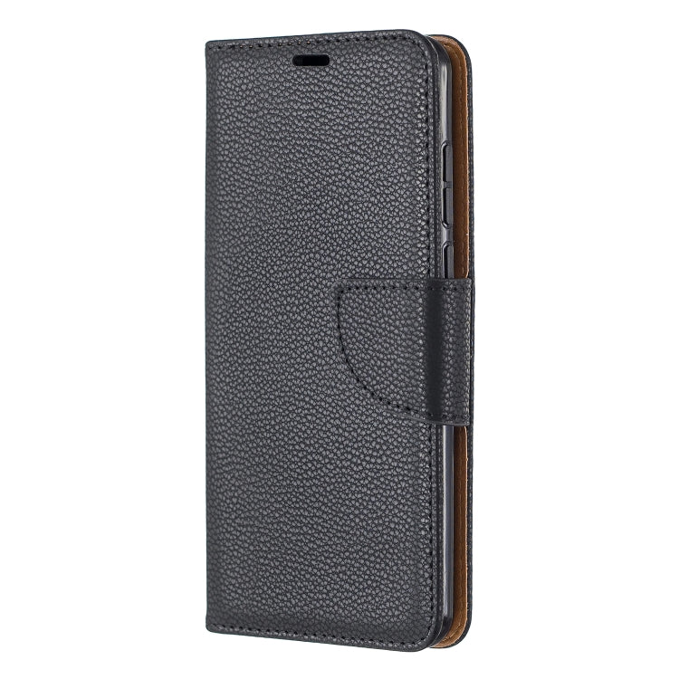 For Huawei P40 Litchi Texture Pure Color Horizontal Flip PU Leather Case with Holder & Card Slots & Wallet & Lanyard