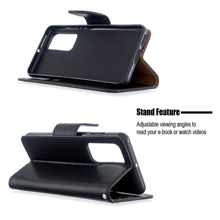 For Huawei P40 Litchi Texture Pure Color Horizontal Flip PU Leather Case with Holder & Card Slots & Wallet & Lanyard