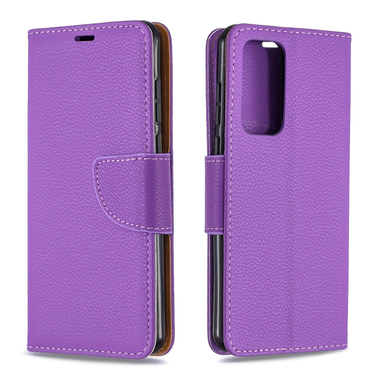 For Huawei P40 Litchi Texture Pure Color Horizontal Flip PU Leather Case with Holder & Card Slots & Wallet & Lanyard