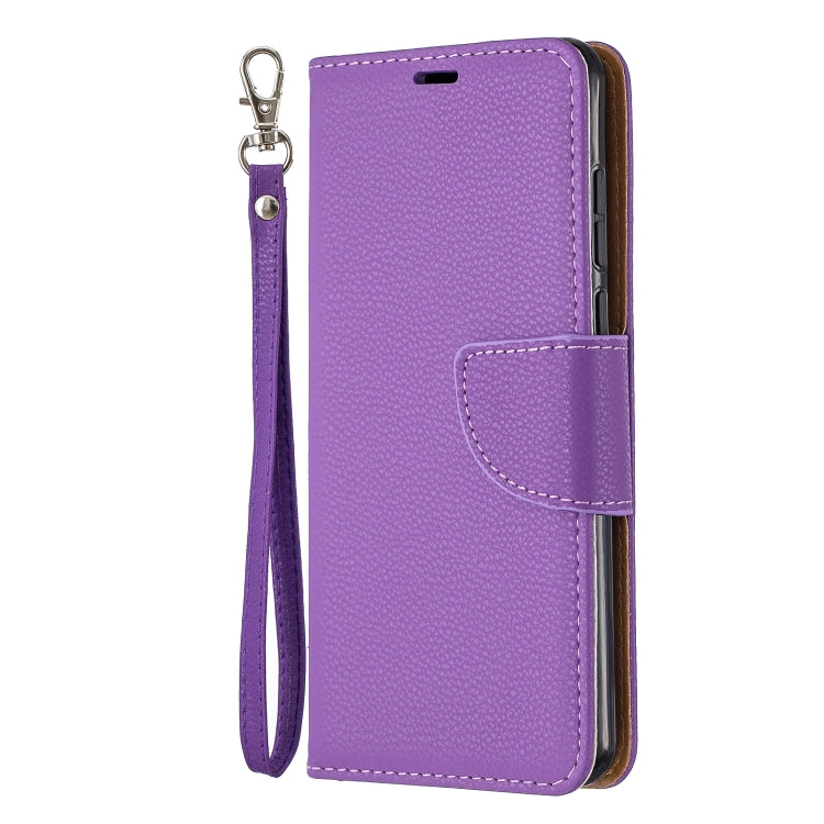 For Huawei P40 Litchi Texture Pure Color Horizontal Flip PU Leather Case with Holder & Card Slots & Wallet & Lanyard