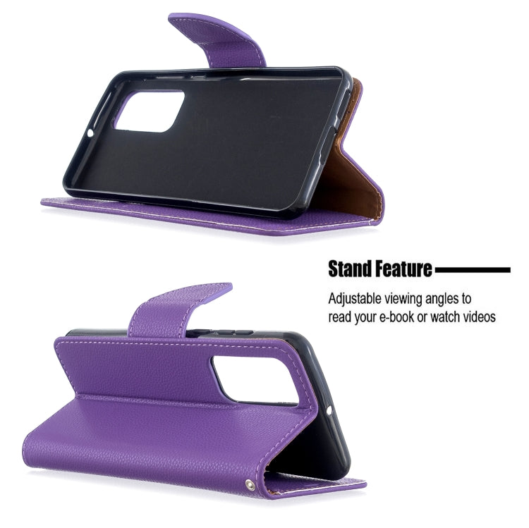 For Huawei P40 Litchi Texture Pure Color Horizontal Flip PU Leather Case with Holder & Card Slots & Wallet & Lanyard
