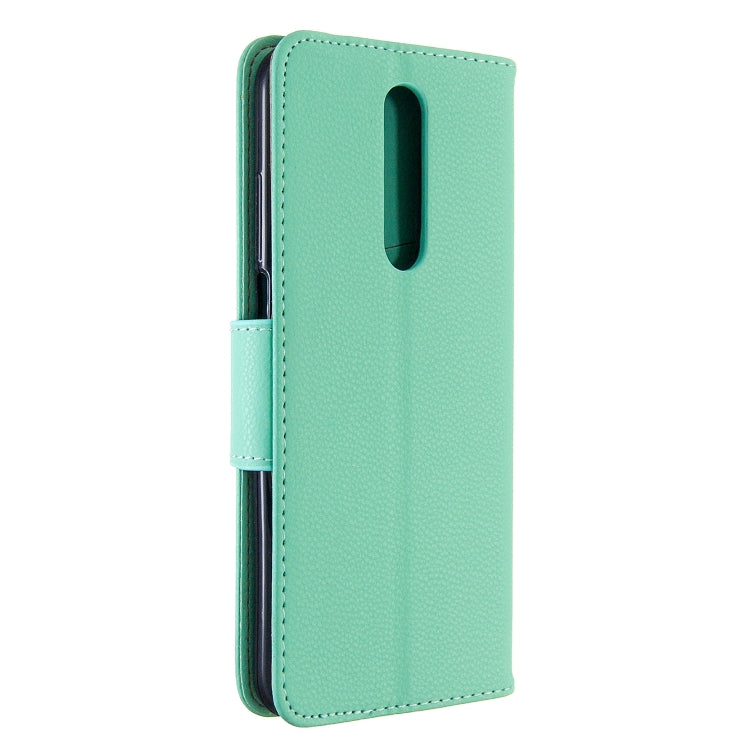For Galaxy A01 Litchi Texture Pure Color Horizontal Flip PU Leather Case with Holder & Card Slots & Wallet & Lanyard