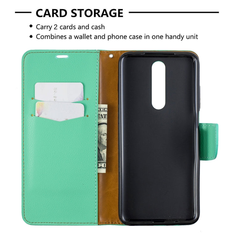 For Galaxy A01 Litchi Texture Pure Color Horizontal Flip PU Leather Case with Holder & Card Slots & Wallet & Lanyard