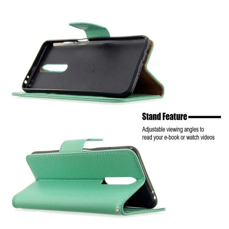 For Galaxy A01 Litchi Texture Pure Color Horizontal Flip PU Leather Case with Holder & Card Slots & Wallet & Lanyard