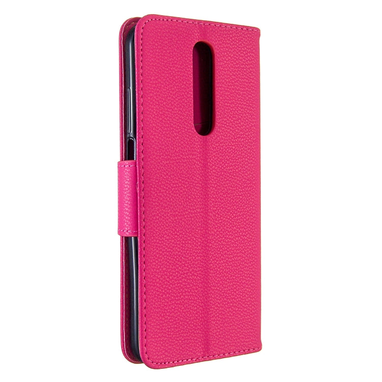 For Galaxy A01 Litchi Texture Pure Color Horizontal Flip PU Leather Case with Holder & Card Slots & Wallet & Lanyard