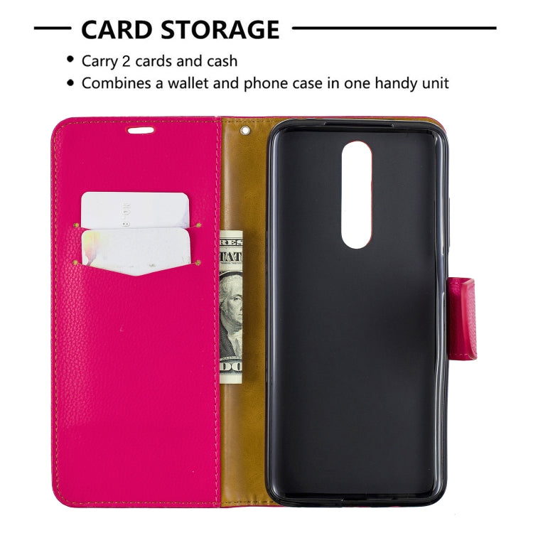 For Galaxy A01 Litchi Texture Pure Color Horizontal Flip PU Leather Case with Holder & Card Slots & Wallet & Lanyard