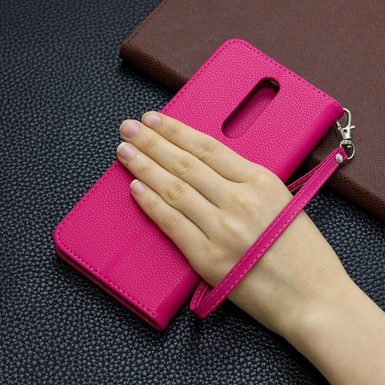 For Galaxy A01 Litchi Texture Pure Color Horizontal Flip PU Leather Case with Holder & Card Slots & Wallet & Lanyard