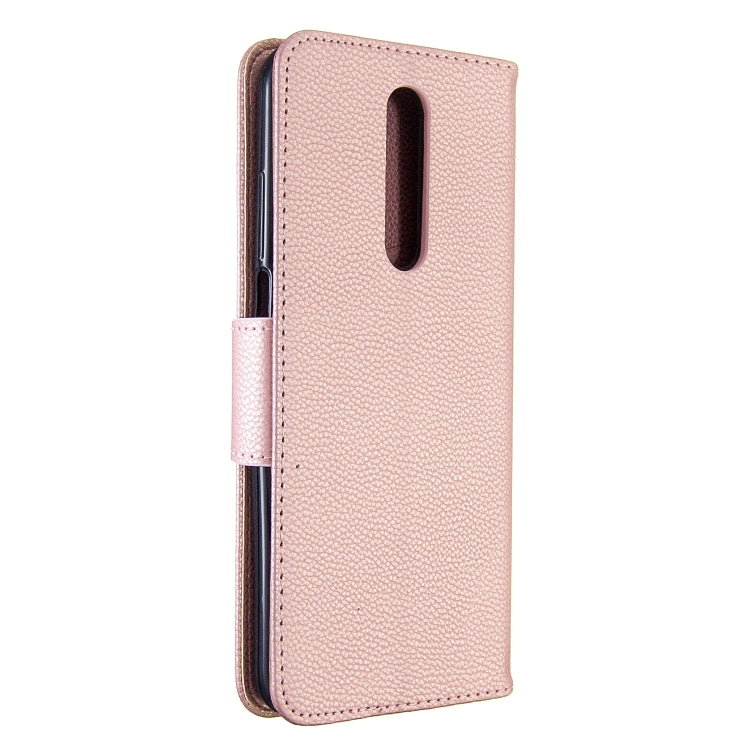For Galaxy A01 Litchi Texture Pure Color Horizontal Flip PU Leather Case with Holder & Card Slots & Wallet & Lanyard