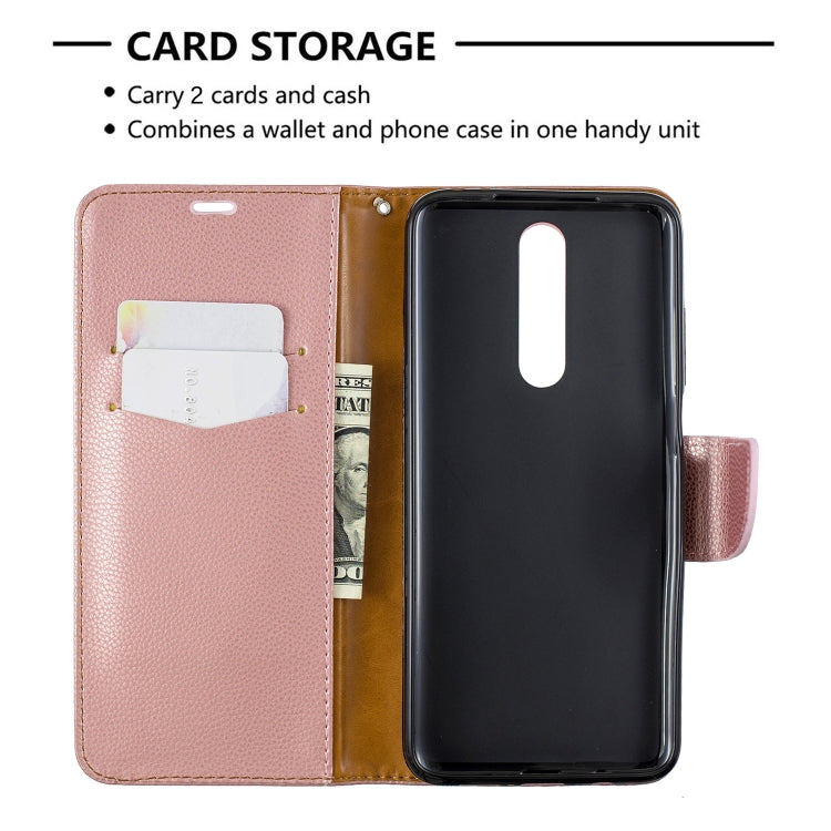 For Galaxy A01 Litchi Texture Pure Color Horizontal Flip PU Leather Case with Holder & Card Slots & Wallet & Lanyard