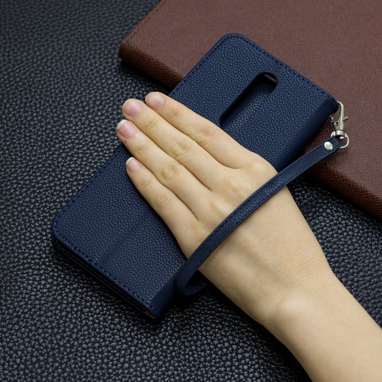 For Galaxy A01 Litchi Texture Pure Color Horizontal Flip PU Leather Case with Holder & Card Slots & Wallet & Lanyard