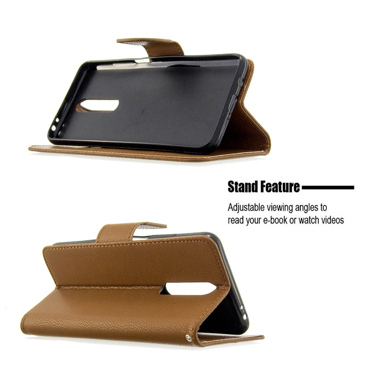 For Galaxy A01 Litchi Texture Pure Color Horizontal Flip PU Leather Case with Holder & Card Slots & Wallet & Lanyard
