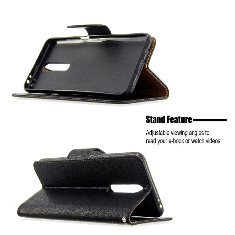 For Galaxy A01 Litchi Texture Pure Color Horizontal Flip PU Leather Case with Holder & Card Slots & Wallet & Lanyard