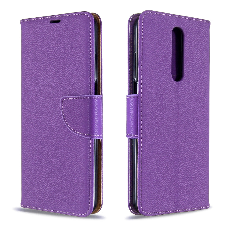 For Galaxy A01 Litchi Texture Pure Color Horizontal Flip PU Leather Case with Holder & Card Slots & Wallet & Lanyard