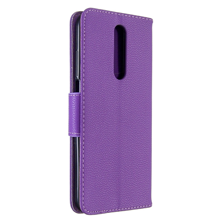 For Galaxy A01 Litchi Texture Pure Color Horizontal Flip PU Leather Case with Holder & Card Slots & Wallet & Lanyard