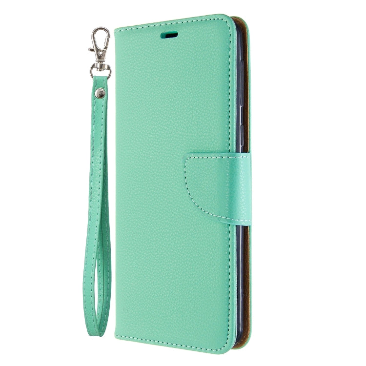 For Galaxy A21 Litchi Texture Pure Color Horizontal Flip PU Leather Case with Holder & Card Slots & Wallet & Lanyard