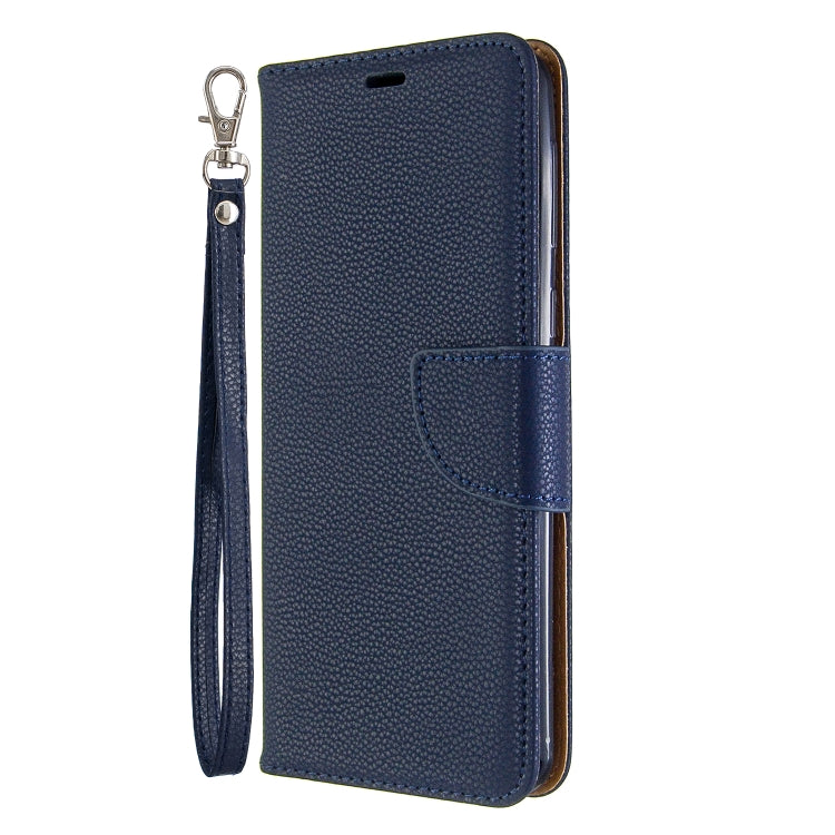 For Galaxy A21 Litchi Texture Pure Color Horizontal Flip PU Leather Case with Holder & Card Slots & Wallet & Lanyard