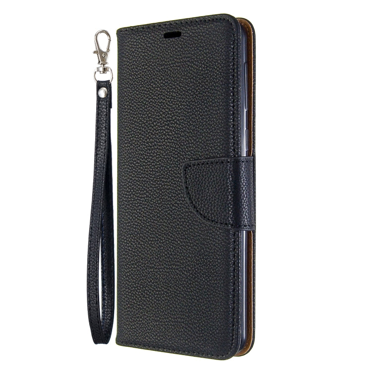 For Galaxy A21 Litchi Texture Pure Color Horizontal Flip PU Leather Case with Holder & Card Slots & Wallet & Lanyard