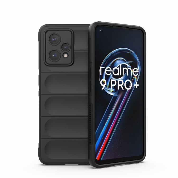 For OPPO Realme 9 Pro+ Magic Shield TPU + Flannel Phone Case