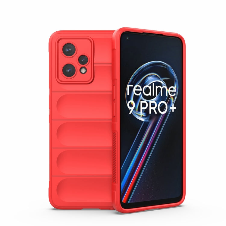 For OPPO Realme 9 Pro+ Magic Shield TPU + Flannel Phone Case