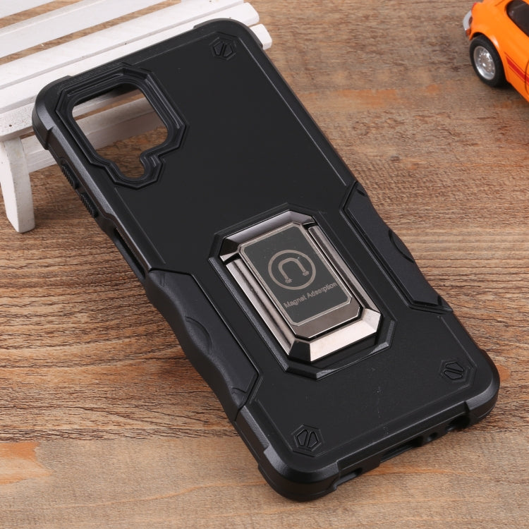 For Samsung Galaxy M32 / M22 / M21 Ring Holder Non-slip Armor Phone Case