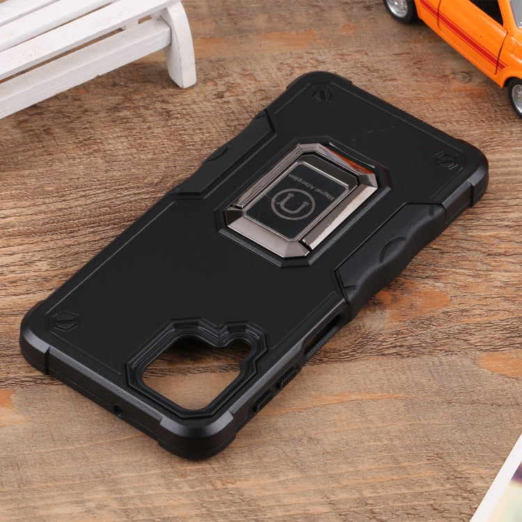 For Samsung Galaxy M32 / M22 / M21 Ring Holder Non-slip Armor Phone Case