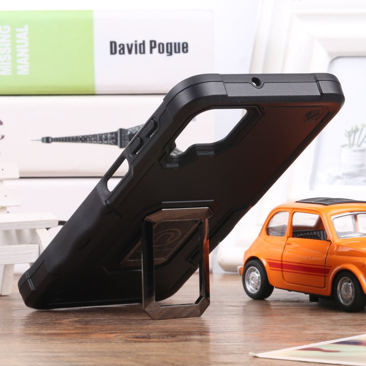 For Samsung Galaxy M32 / M22 / M21 Ring Holder Non-slip Armor Phone Case