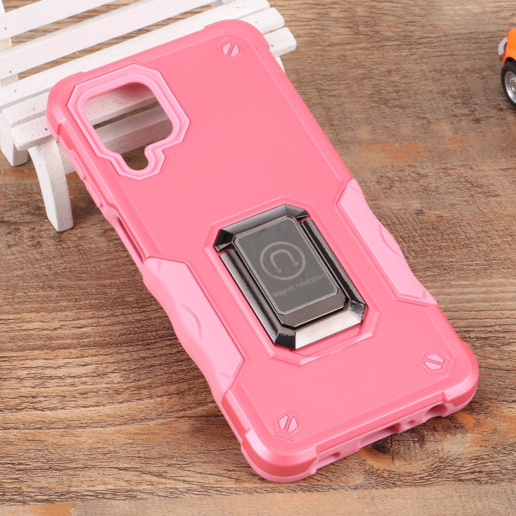 For Samsung Galaxy M32 / M22 / M21 Ring Holder Non-slip Armor Phone Case