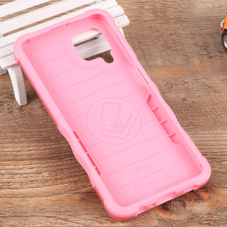 For Samsung Galaxy M32 / M22 / M21 Ring Holder Non-slip Armor Phone Case