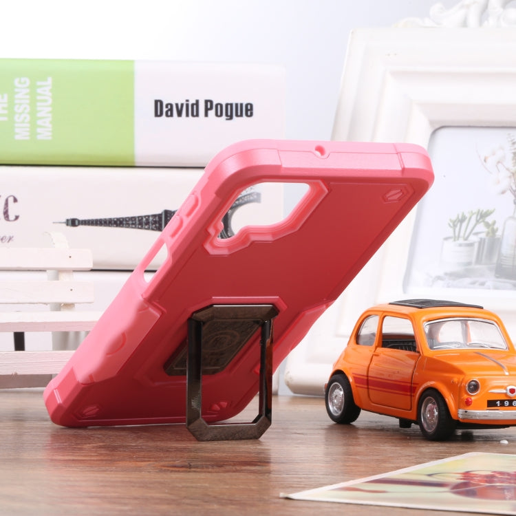For Samsung Galaxy M32 / M22 / M21 Ring Holder Non-slip Armor Phone Case