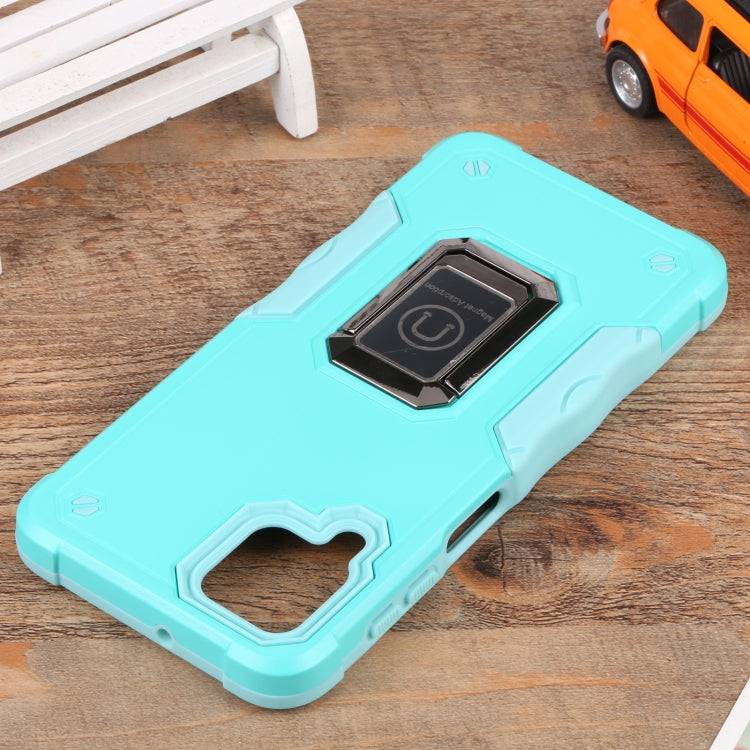 For Samsung Galaxy M32 / M22 / M21 Ring Holder Non-slip Armor Phone Case
