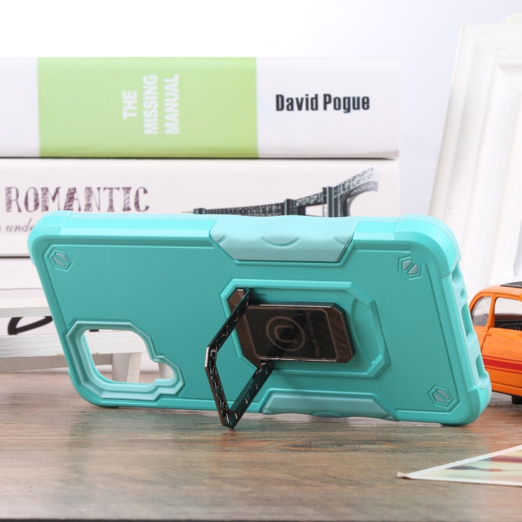 For Samsung Galaxy M32 / M22 / M21 Ring Holder Non-slip Armor Phone Case